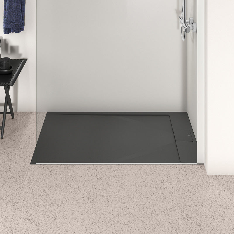 Ideal Standard i.life Ultraflat S Black Rectangular Shower Tray