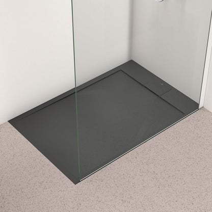 Ideal Standard i.life Ultraflat S Black Rectangular Shower Tray