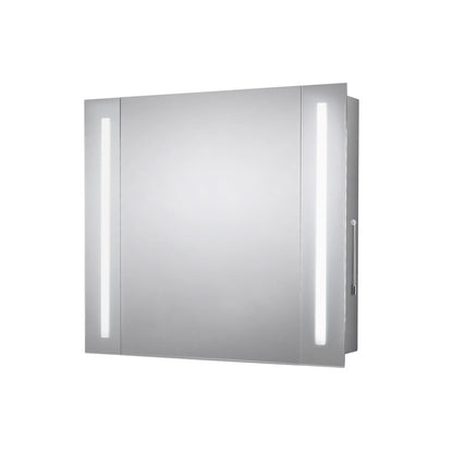 Sensio Finlay Plus LED Mirror Bathroom Cabinet Single Door Cool White 650 x 600mm