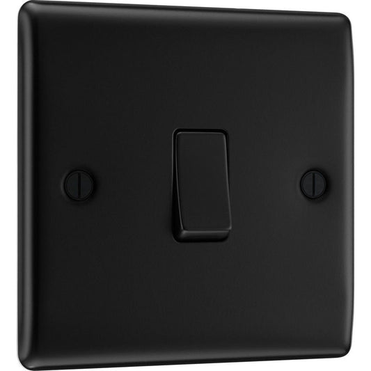 BG Nexus Metal Matt Black Switch 20A 16AX  2 Way