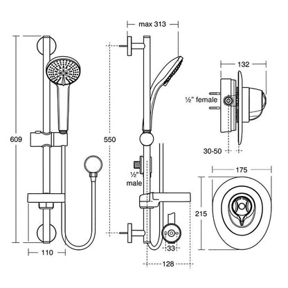 Ideal Standard CTV Concealed Mixer Shower Valve & Kit
