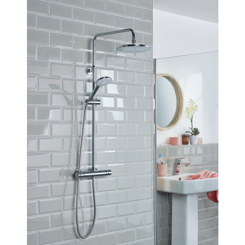 Bristan Buzz Thermostatic Bar Diverter Mixer Shower Chrome