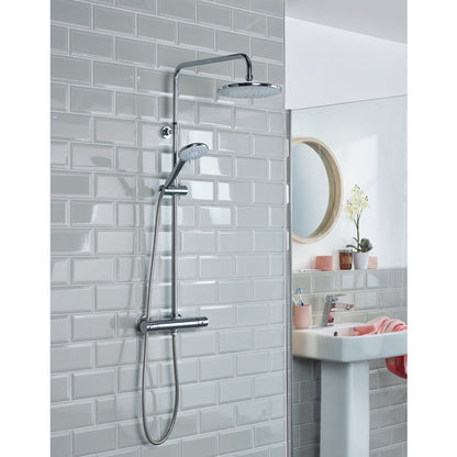 Bristan Buzz Thermostatic Bar Diverter Mixer Shower Chrome