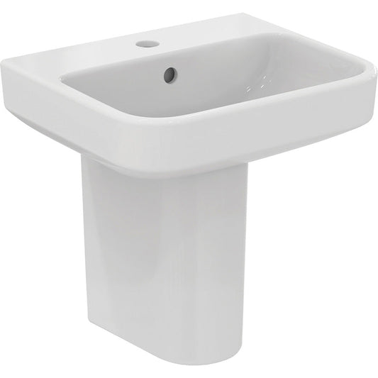 Ideal Standard i.life B Cloakroom Basin and Semi-Pedestal 45cm 1 Tap Hole
