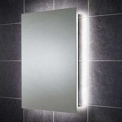 Sensio Ainsley LED Mirror Bathroom Cabinet Single Door With Shaver Socket & Bluetooth Cool White 700 x 564mm