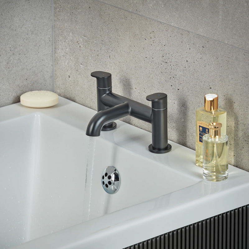Hansgrohe Vernis Blend Taps Matt Black Bath Filler