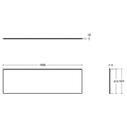Ideal Standard Unilux Bath Front Panel
