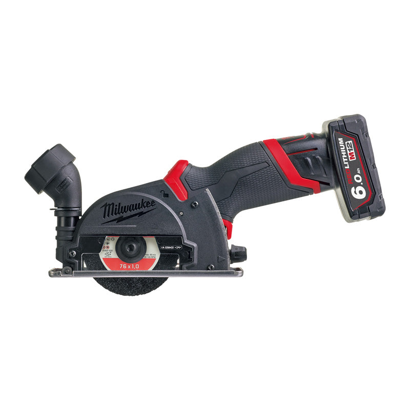 Milwaukee M12 FUEL 76mm Cut Off Tool 1 x 6.0Ah, 1 x 2.0Ah