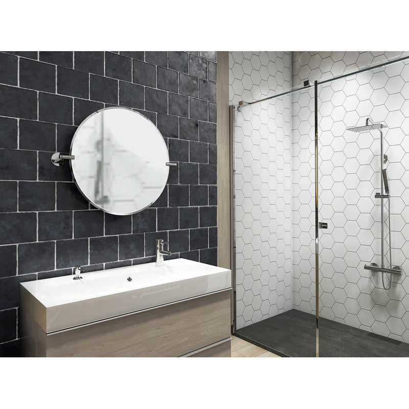 Sensio Pearl Non-Illuminated Bathroom Mirror With Tilting Wall Bracket Bevelled 500 x 500mm