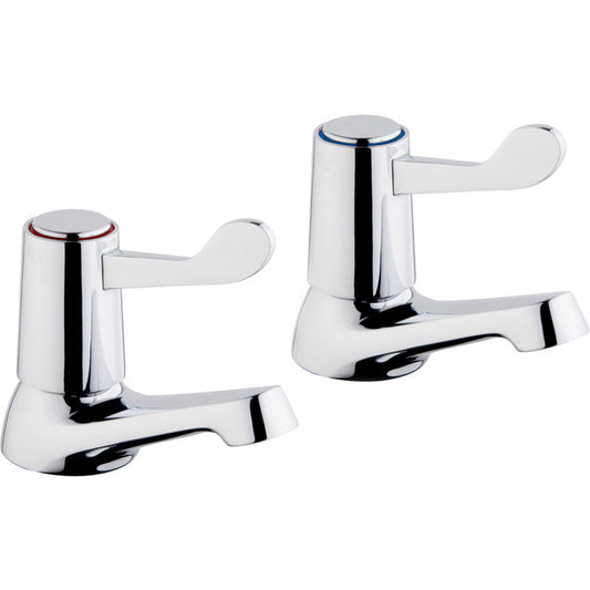 Ebb + Flo Contract Lever Taps Basin Pillar