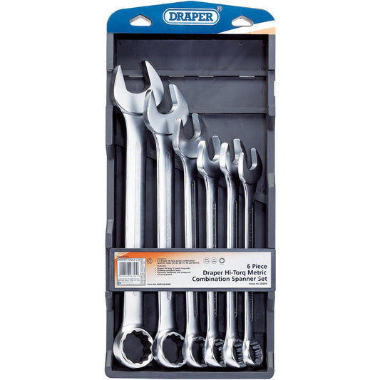 Draper HI-TORQ Metric Combination Spanner Set 6 Piece