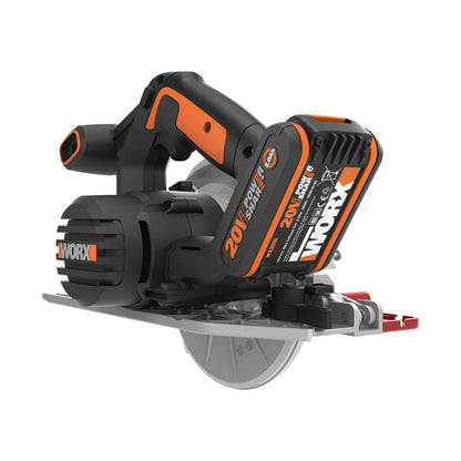 Worx 20V Easy Track Cordless Circular Saw 1 x 2.0Ah