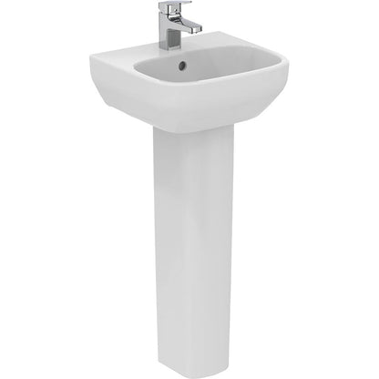 Ideal Standard i.life Cloakroom Basin and Pedestal  1 Tap Hole