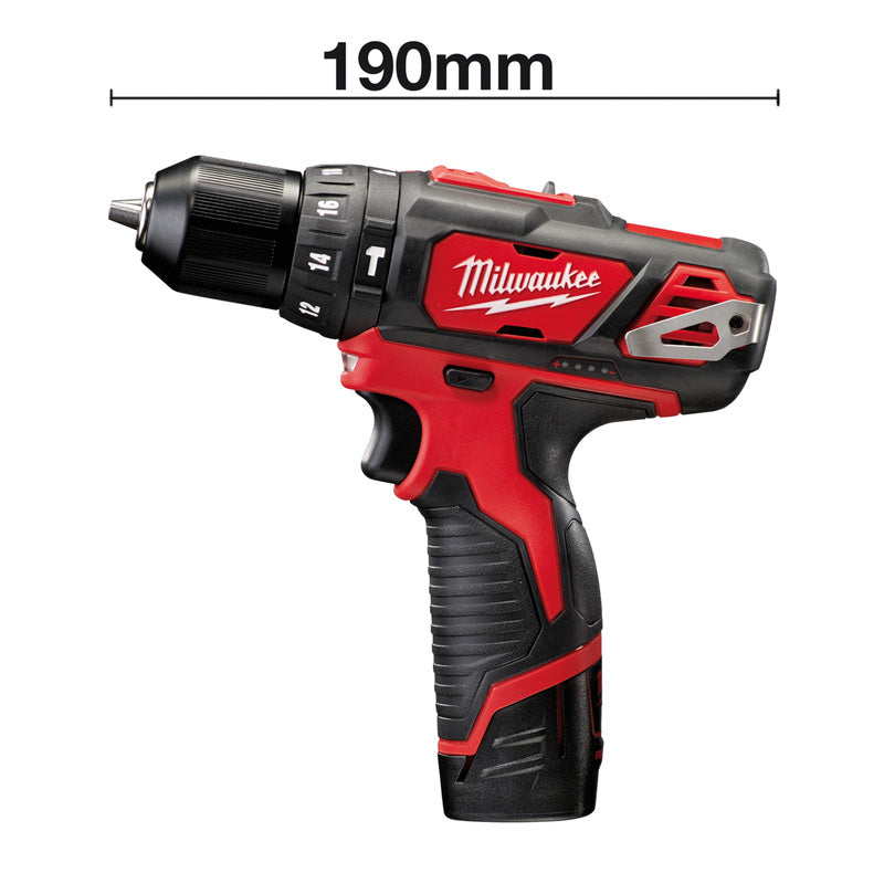 Milwaukee M12 Sub Compact Percussion Drill 2 x 2.0Ah