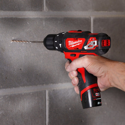 Milwaukee M12 Sub Compact Percussion Drill 2 x 2.0Ah
