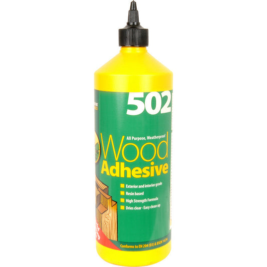 Everbuild 502 Interior & Exterior PVA Wood Glue
