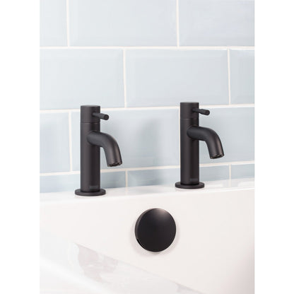 Bristan Mila Taps Black Bath Pillar