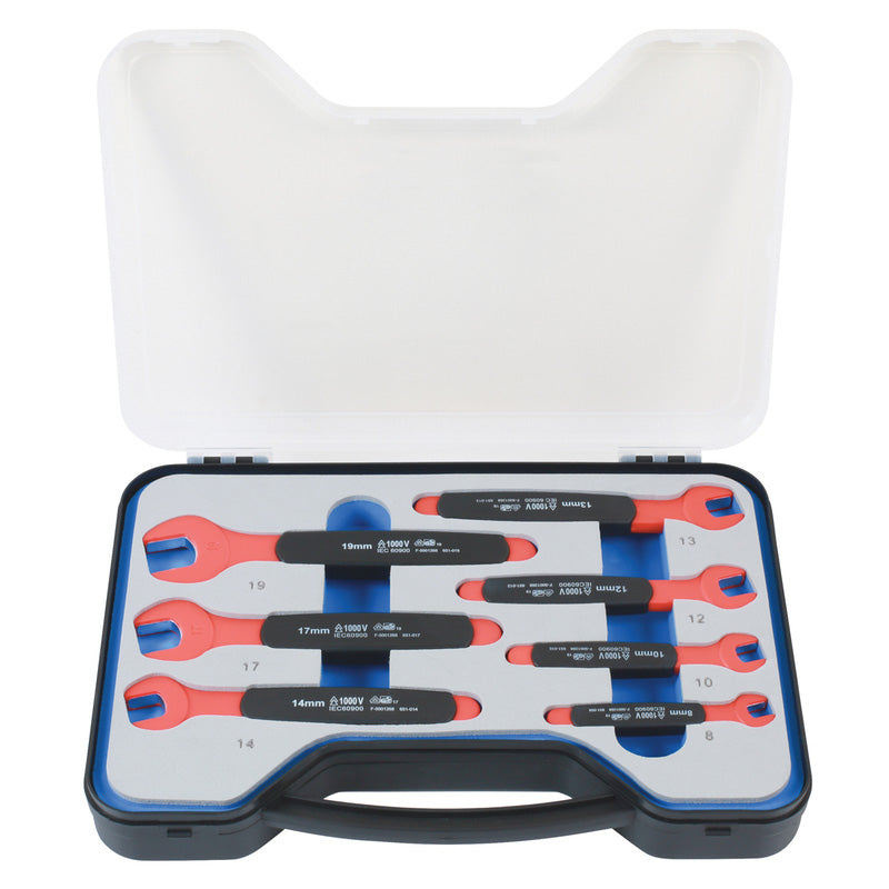 Laser Insulated Open Ended Spanner Set 7 Piece 8-19mm