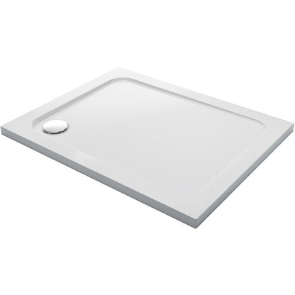 Mira Flight Low Rectangular Shower Tray with Corner Waste