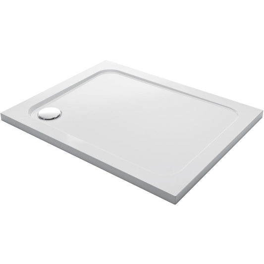 Mira Flight Low Rectangular Shower Tray with Corner Waste