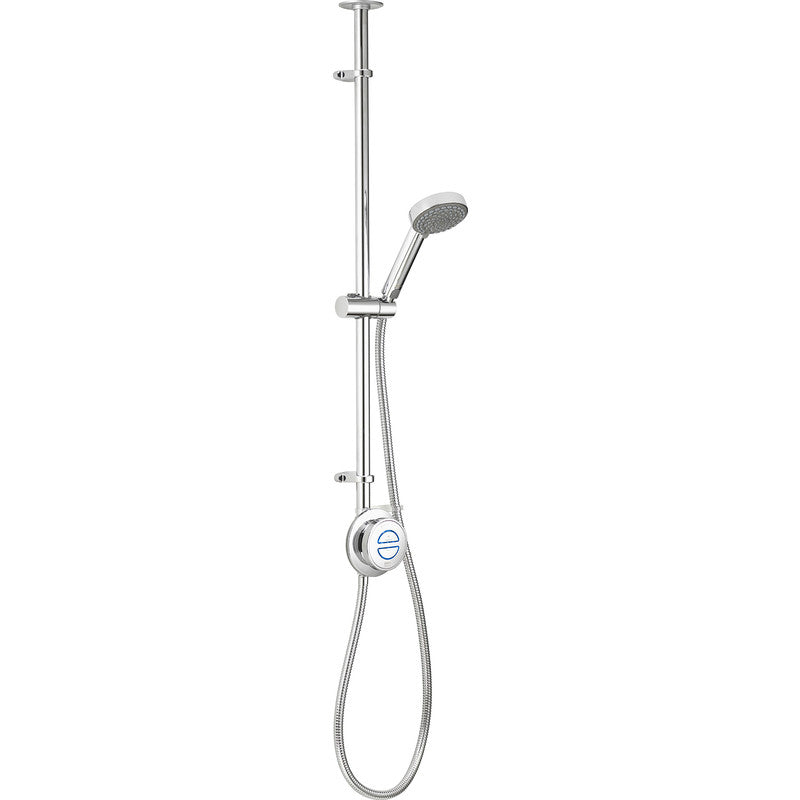 Aqualisa Quartz Classic Smart Digital Exposed Thermostatic Shower Pumped Ceiling Fed