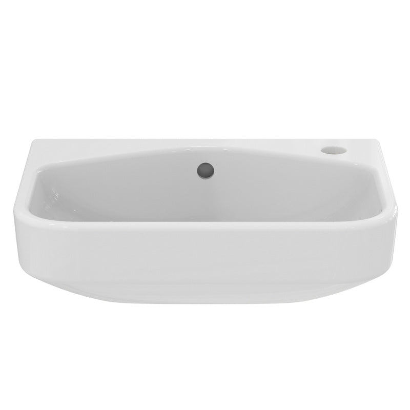 Ideal Standard i.life S Semi-Recessed Basin 50cm 1 Tap Hole
