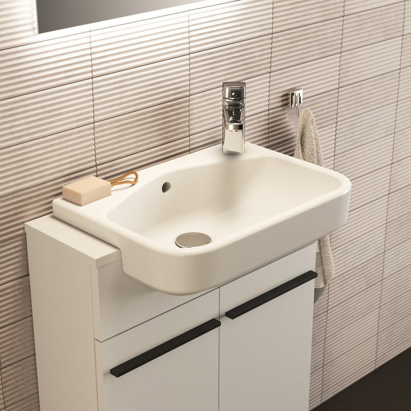 Ideal Standard i.life S Semi-Recessed Basin 50cm 1 Tap Hole