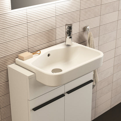 Ideal Standard i.life S Semi-Recessed Basin 50cm 1 Tap Hole