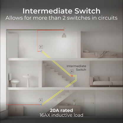 BG Nexus Metal Black Nickel Switch Intermediate 1 Gang
