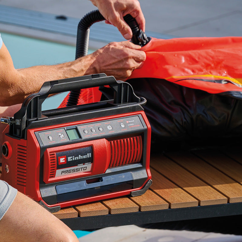 Einhell PXC 18V PRESSITO 18/25 Hybrid Cordless Air Compressor Body Only