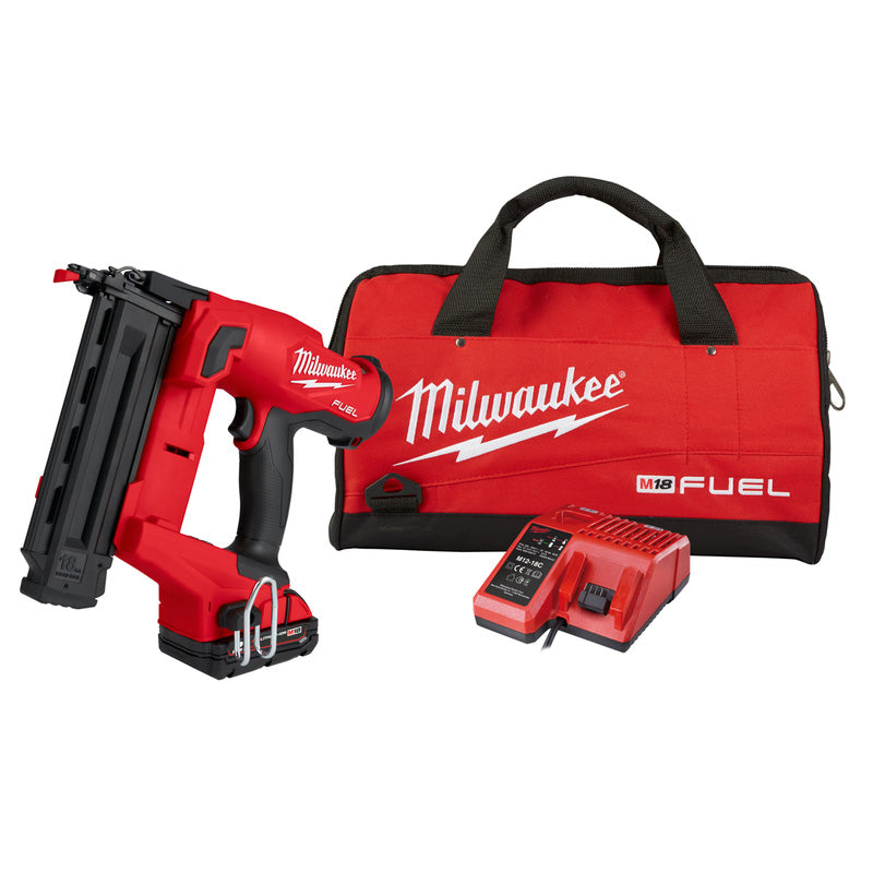 Milwaukee M18 Fuel 18 GS Finish Nailer 2 x 2.0Ah
