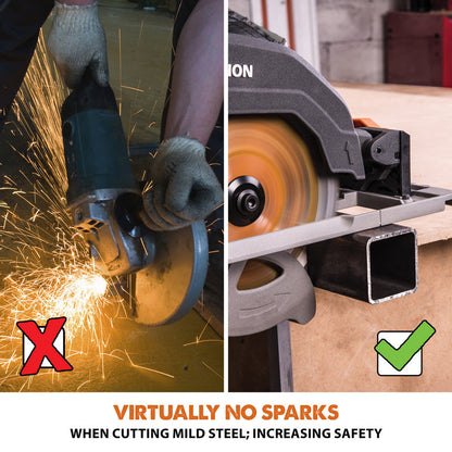 Evolution R185CCSX+ 185mm Multi-Material Track Compatible Circular Saw 230V