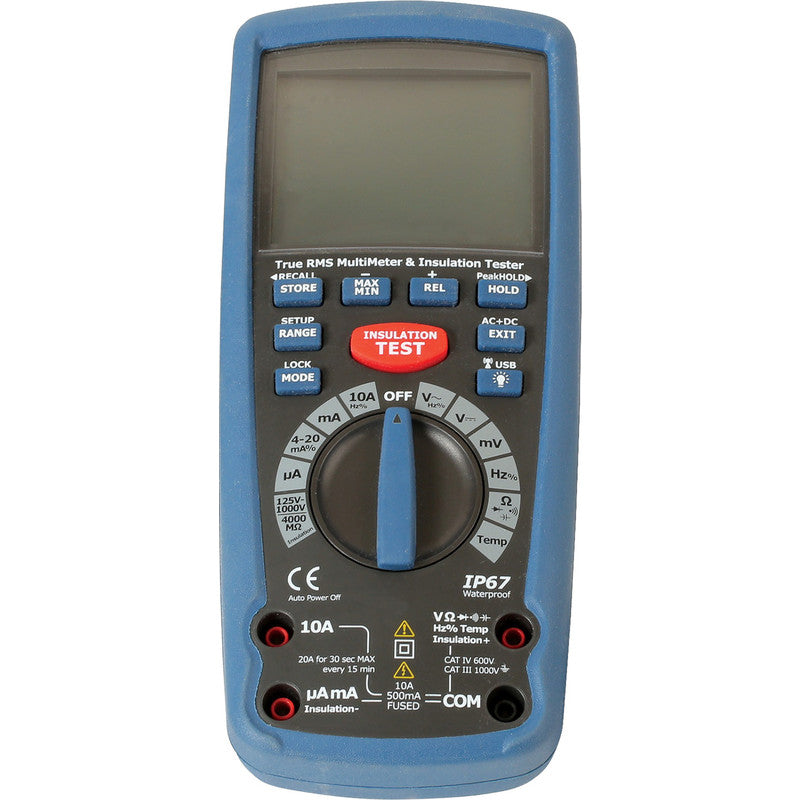 Laser Insulation Resistance Multimeter CAT III