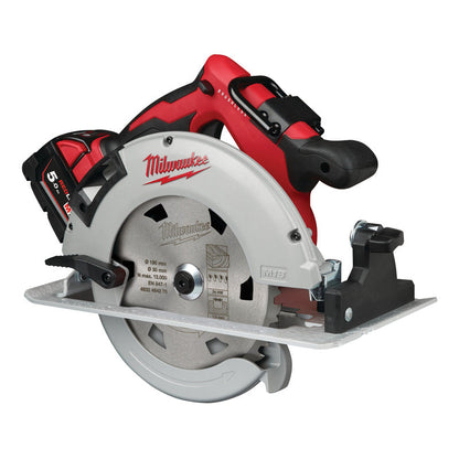 Milwaukee M18 BLCS66-502X Brushless 66mm Circular Saw 2 x 5.0Ah