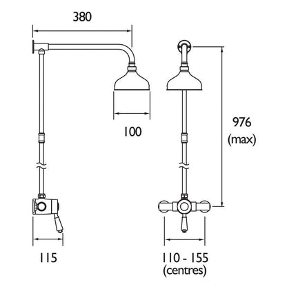 Bristan Colonial Sequential Mixer Shower Valve & Kit