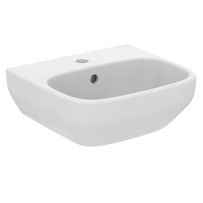 Ideal Standard i.life Cloakroom Basin and Semi-Pedestal 40cm 1 Tap Hole