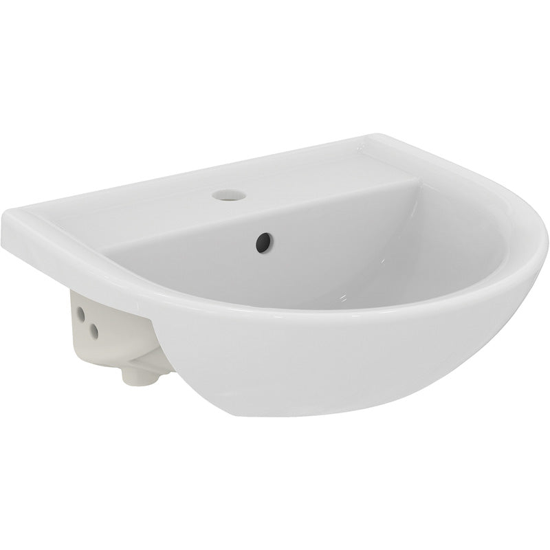 Armitage Shanks Sandringham 21 Semi-Recessed Basin 50cm 1 Tap Hole
