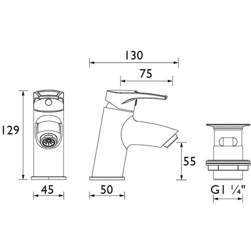 Bristan Smile Taps Basin Mixer