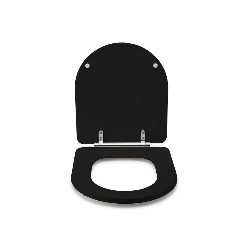 Croydex Iseo Wood Toilet Seat Matt Black