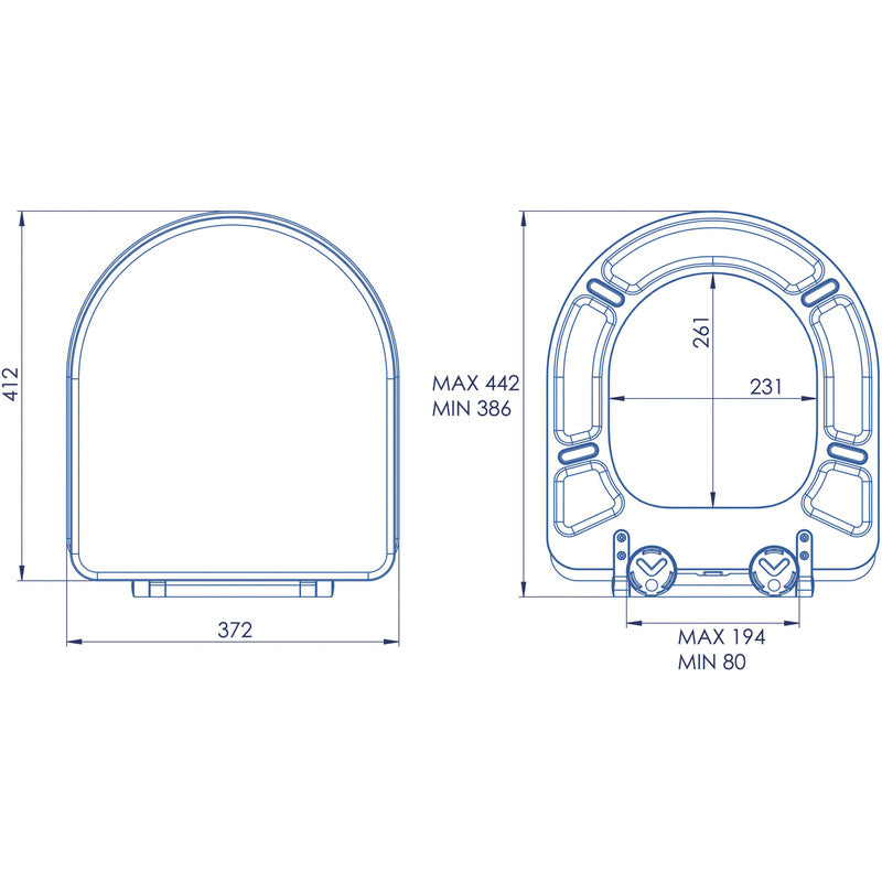 Croydex Iseo Wood Toilet Seat Matt Black