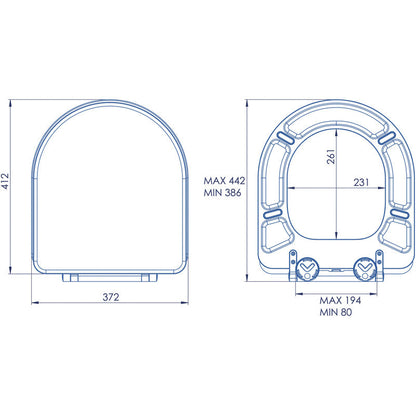 Croydex Iseo Wood Toilet Seat Matt Black