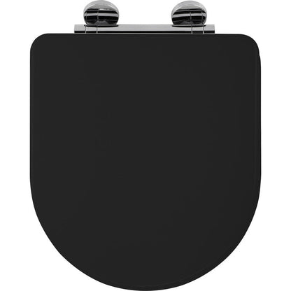 Croydex Iseo Wood Toilet Seat Matt Black