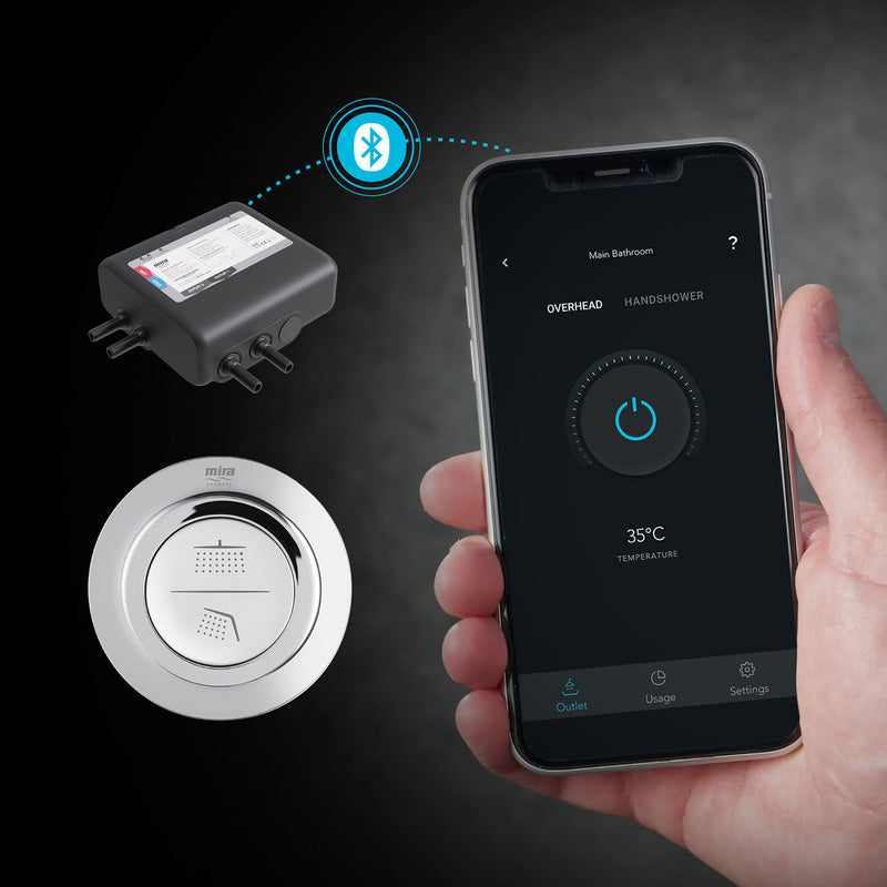 Mira Mode Dual Thermostatic Digital Mixer Shower Pumped Rear Fed