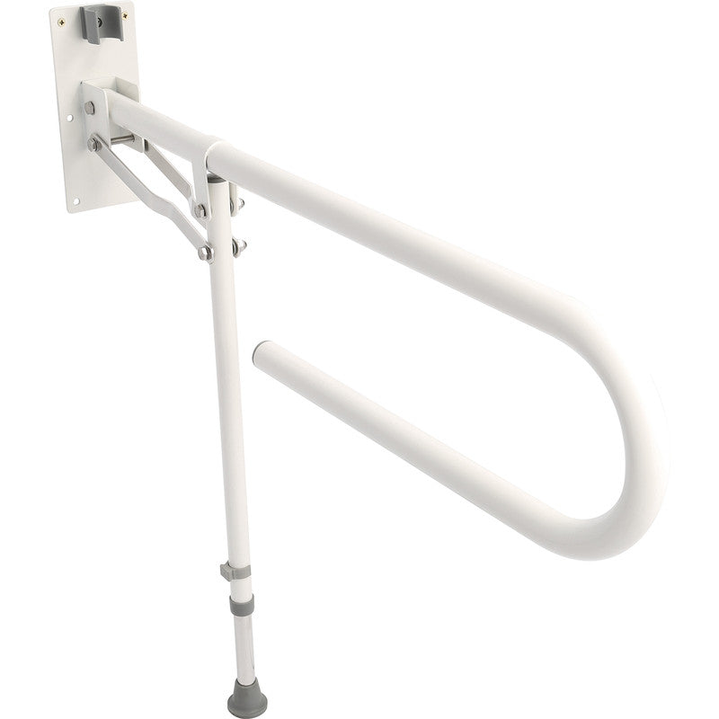 Croydex Drop Down Grab Bar with Leg