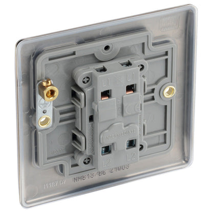 BG Nexus Metal Antique Brass Switch 1 Gang Intermediate