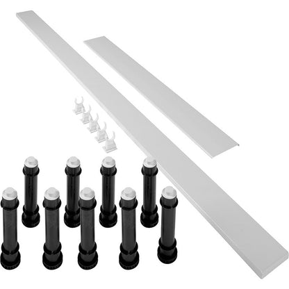 Mira Flight Low Rectangular Riser Conversion Kit White