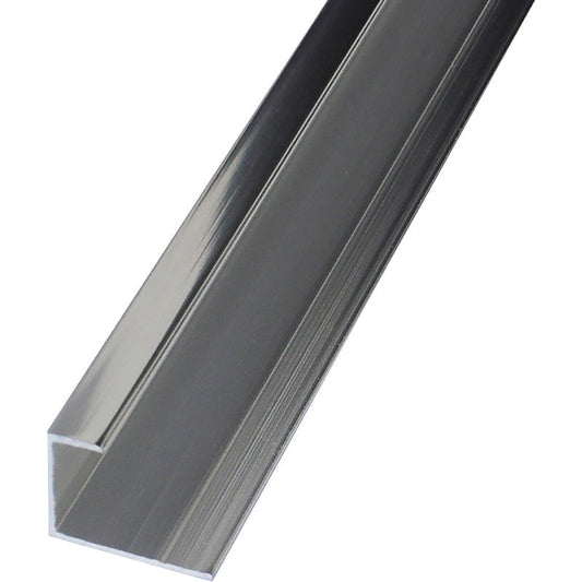 Mermaid Laminate Shower Wall Panel Trims Polished Silver End Cap