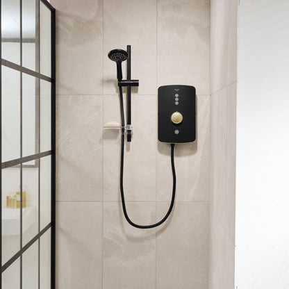 Triton Amala Electric Shower Brushed Brass 9.5kW