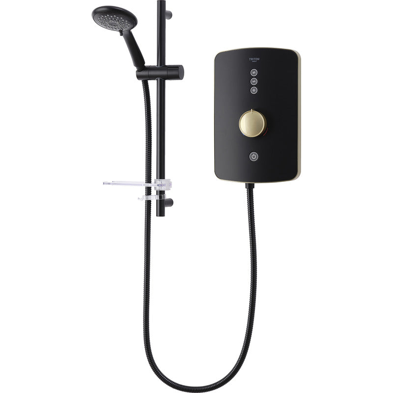 Triton Amala Electric Shower Brushed Brass 9.5kW