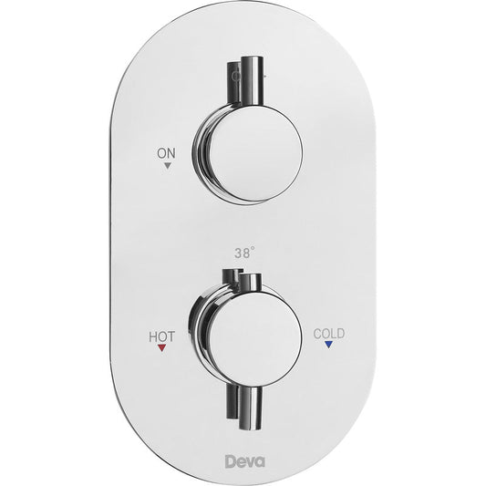Deva Newton Thermostatic One Outlet Concealed Shower Valve